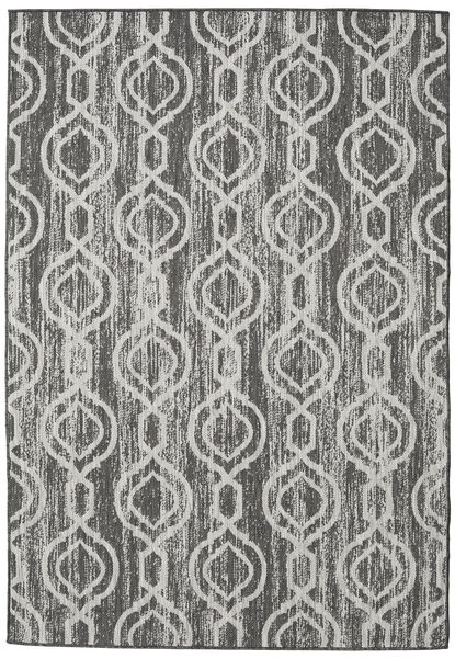 Chain - Cinza Escuro/Bege Tapete 140X200 Moderno Cinzento Claro/Cinza Escuro ( Turquia)