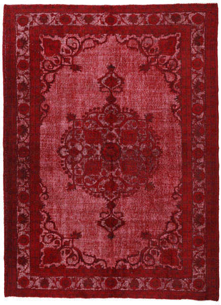 Colored Vintage Relief 러그 226X309 정품
 모던 수제 다크 레드/크림슨 레드 (울, 터키)