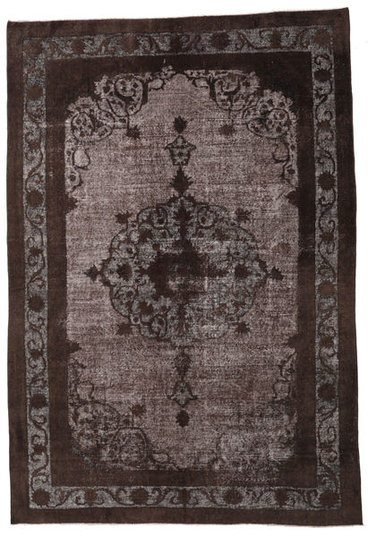 Colored Vintage Relief Sag 226X335 Autentični
 Moderni Ručno Uzlan Tamnosmeđa/Tamnoplava (Vuna, Turska)