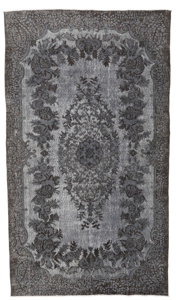 Colored Vintage Relief Szőnyeg 167X300 Modern Csomózású Sötétszürke/Világoslila (Gyapjú, Törökország)