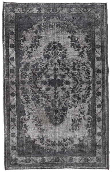 Colored Vintage Relief Tæppe 176X278 Ægte Moderne Håndknyttet Mørkegrå/Lysegrå (Uld, Tyrkiet)