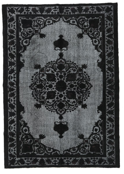 Colored Vintage Relief Sag 212X300 Autentični
 Moderni Ručno Uzlan Tamnoplava/Tamnosiva (Vuna, Turska)