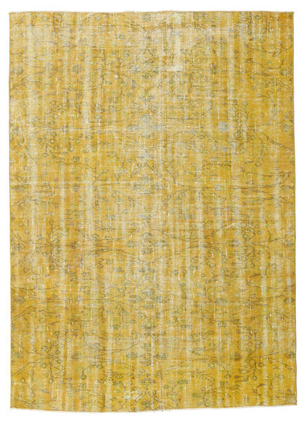 Colored Vintage Sag 182X253 Autentični
 Moderni Ručno Uzlan Žuta/Maslinasto Zelena (Vuna, Turska)