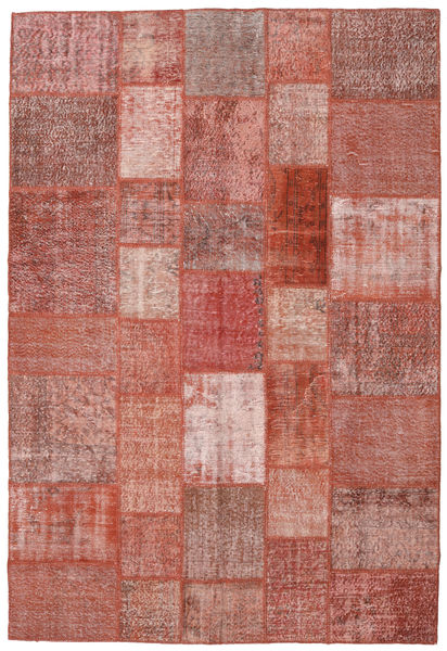 Patchwork Rug 206X302 Authentic
 Modern Handknotted Brown/Light Pink (Wool, Turkey)