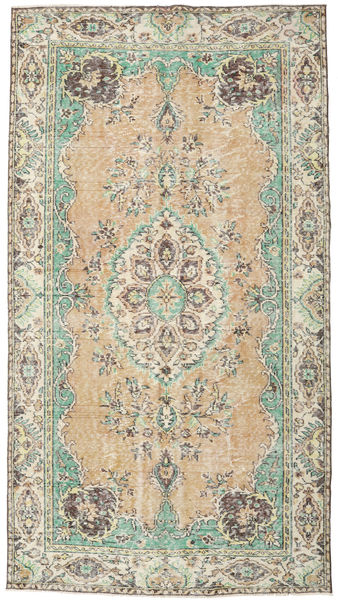 Colored Vintage Matta 181X330 Äkta Modern Handknuten Ljusbrun/Beige (Ull, Turkiet)