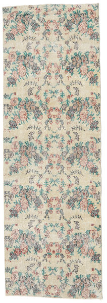 Colored Vintage Tapis 91X272 Moderne Fait Main Tapis Couloir Gris Clair/Beige/Beige Foncé (Laine, Turquie)