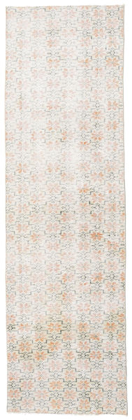Colored Vintage Tapis 86X290 Moderne Fait Main Tapis Couloir Gris Clair/Blanc/Crème (Laine, Turquie)