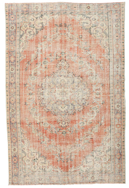 Цветной Винтаж Ковер 192X297 Современный Ковры Ручной Работы Светло-Коричневый/Светло-Розовый (Шерсть, Турция)