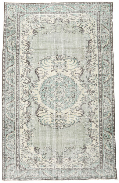 Colored Vintage Covor 186X282 Modern Lucrat Manual Gri Deschis/Bej (Lână, Turcia)