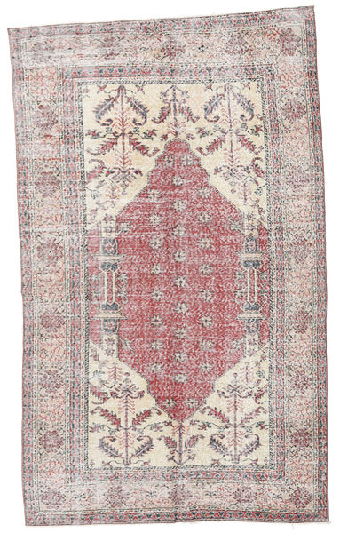 Colored Vintage Koberec 153X252 Moderní Ručně Tkaný Béžová/Bílý/Krém/Světle Fialový (Vlna, Turecko)