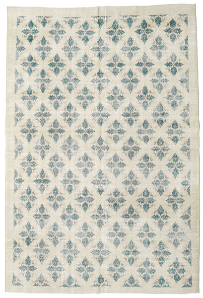 Colored Vintage Tæppe 208X307 Ægte Moderne Håndknyttet Mørk Beige/Lysegrå (Uld, Tyrkiet)