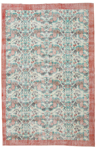 Colored Vintage Tappeto 208X320 Moderno Fatto A Mano Grigio Chiaro/Beige Scuro (Lana, Turchia)