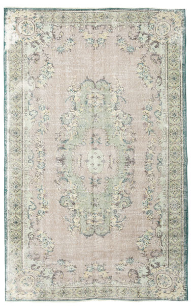 Colored Vintage Tæppe 156X251 Ægte Moderne Håndknyttet Lysegrå/Mørk Beige (Uld, Tyrkiet)