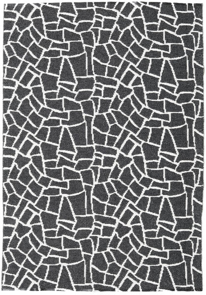 Terrazzo - 검정색/Creme 러그 150X210 모던 다크 그레이/화이트/크림 ( 스웨덴)