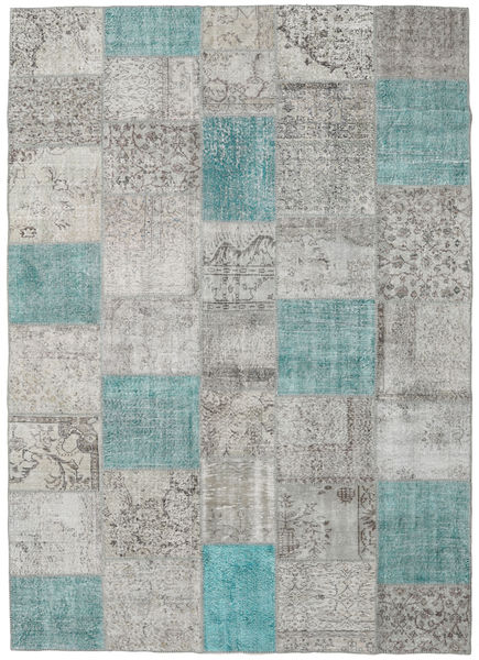 パッチワーク 絨毯 248X350 モダン 手織り 薄い灰色 (ウール, トルコ)