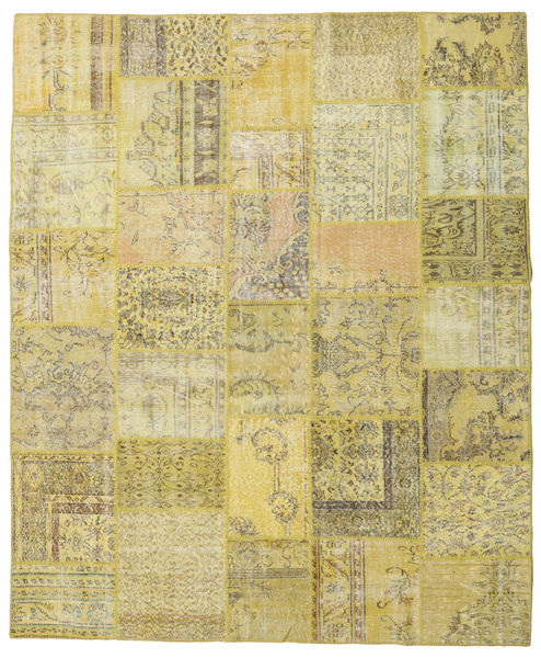 Patchwork Rug 250X301 Authentic
 Modern Handknotted Yellow/Light Green Large (Wool, Turkey)