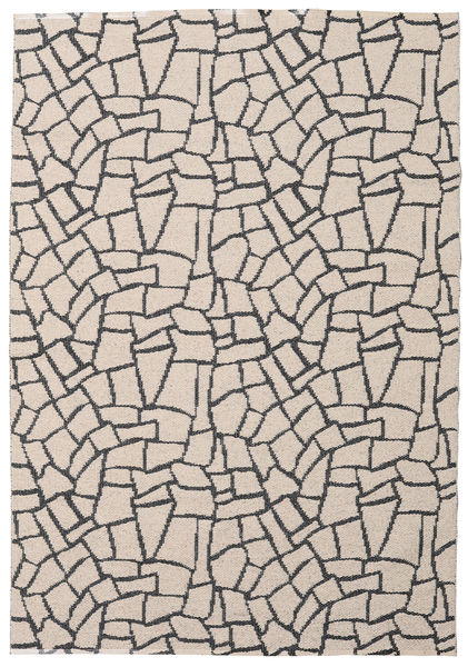 Terrazzo - Beige/검정색 러그 200X280 모던 화이트/크림/라이트 그레이 ( 스웨덴)