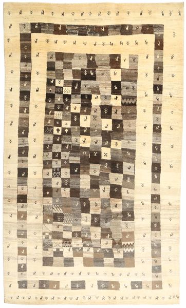 Gabbeh Persia Rug 211X360 Authentic
 Modern Handknotted Hallway Runner
 Beige/Light Brown (Wool, Persia/Iran)