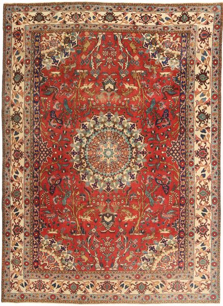 Hamadan Patina Teppe 250X340 Ekte Orientalsk Håndknyttet Brun/Mørk Brun Stort (Ull, Persia/Iran)