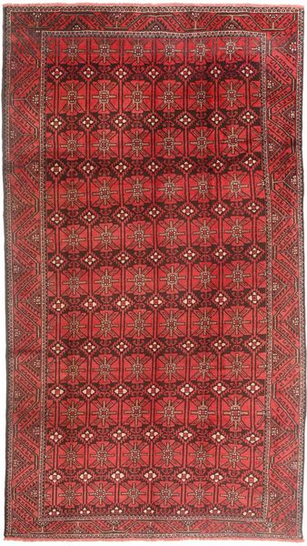 Belutsch Teppich
 164X306 Echter Orientalischer Handgeknüpfter Dunkelrot (Wolle, Persien/Iran)