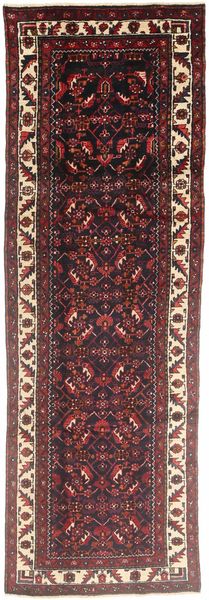 Hamadã Tapete 97X310 Oriental Feito A Mão Tapete Passadeira Vermelho Escuro/Castanho Escuro (Lã, Pérsia/Irão)