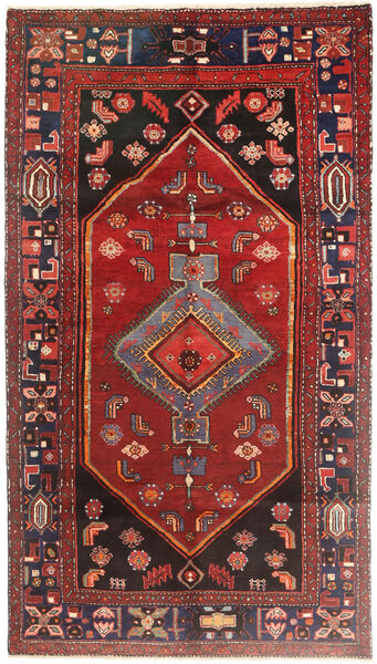 Zanjan Alfombra 140X265 Oriental Hecha A Mano Rojo Oscuro/Marrón (Lana, Persia/Irán)
