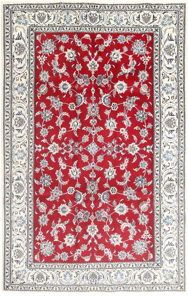 Nain Alfombra 195X305 Oriental Hecha A Mano Beige/Gris Claro (Lana, Persia/Irán)
