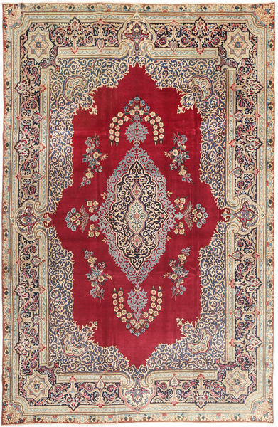 Yazd Patina Rug 240X368 Authentic
 Oriental Handknotted Dark Red/Dark Grey (Wool, Persia/Iran)