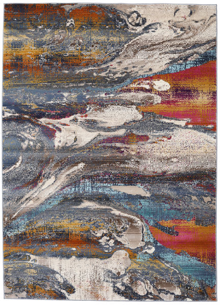 Mirro 러그 142X206 모던 라이트 그레이/퍼플 ( 터키)