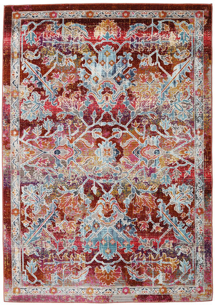 Melissa Tapete 118X176 Moderno Vermelho Escuro/Cinzento Claro ( Turquia)