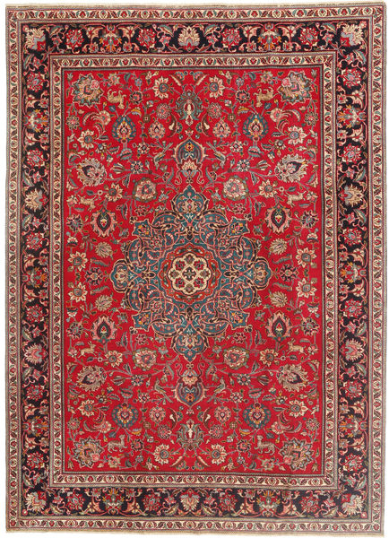 Tabriz Patina Teppe 243X335 Ekte Orientalsk Håndknyttet Mørk Rød/Rød (Ull, Persia/Iran)