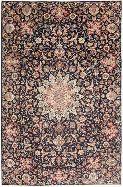 ナジャファバード パティナ 絨毯 235X360 オリエンタル 手織り 濃いグレー/深紅色の (ウール, ペルシャ/イラン)