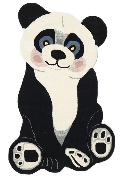 Panda Baby Koberec 100X160 Moderní Tmavošedý/Béžová (Vlna, Indie)