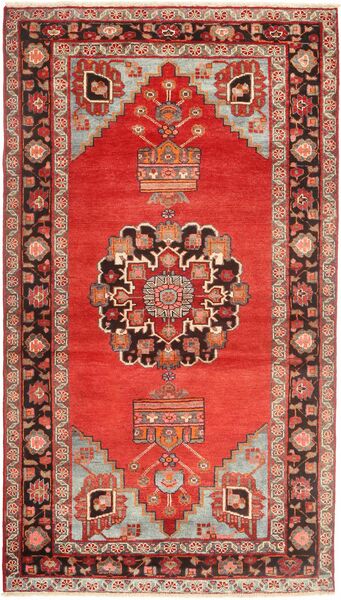 Hamadan Alfombra 115X208 Oriental Hecha A Mano Rojo Oscuro/Marrón (Lana, Persia/Irán)