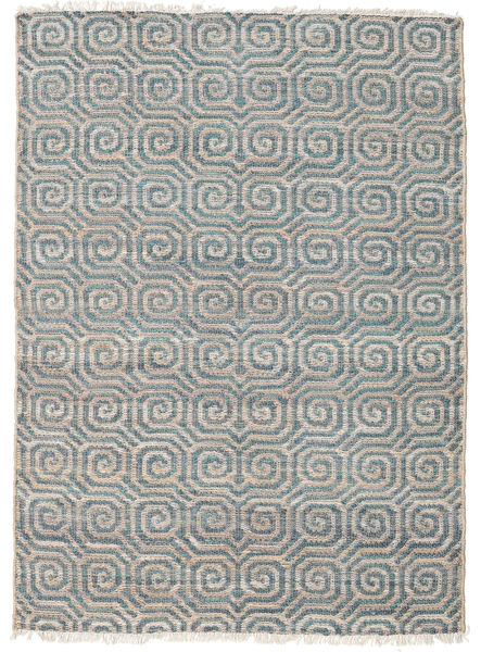 Thar Jute Sag 140X200 Autentični
 Moderni Ručno Tkani Svjetlosiva/Tamnosiva ( Indija)