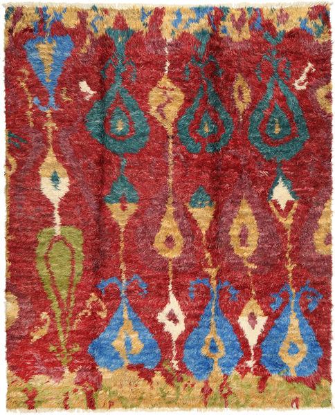 Barchi/Moroccan Berber - Pakistan Sag 243X292 Autentični
 Moderni Ručno Uzlan Tamnocrvena (Vuna, Pakistan)