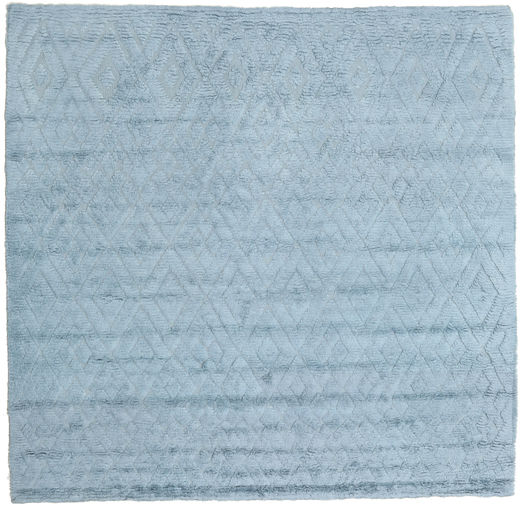 Soho Soft - Sky Azul Tapete 250X250 Moderno Quadrado Azul Claro Grande (Lã, Índia)