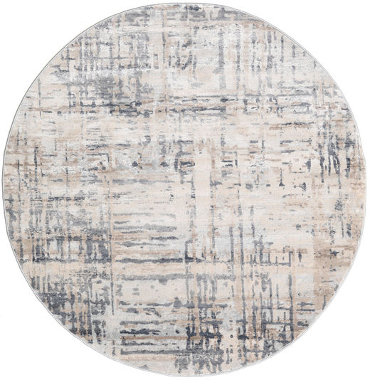 Cloud - Cinzento/Bege Tapete Ø 150 Moderno Redondo Cinzento Claro/Branco/Creme ( Turquia)