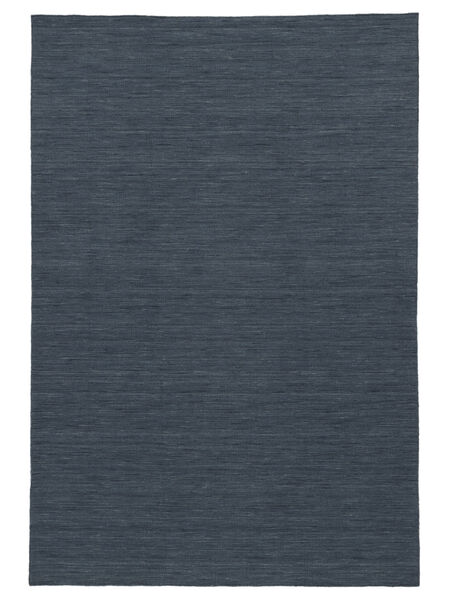 Kelim Loom - Denim Blå Teppe 160X230 Ekte Moderne Håndvevd Blå (Ull, India)