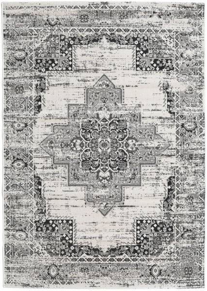 빈티지 Vega - Creme/Gray 러그 100X160 모던 라이트 그레이/다크 그레이 ( 터키)