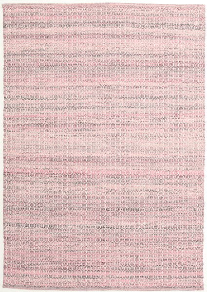 Alva - Pink/White Rug 140X200 Authentic
 Modern Handwoven Light Pink/Beige (Wool, India)