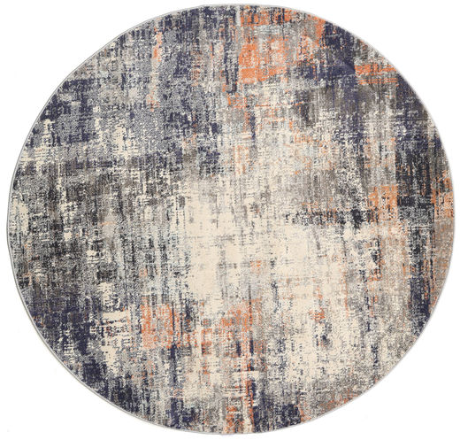 Favia 러그 Ø 200 모던 원형 라이트 그레이/다크 그레이 ( 터키)