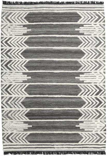 Arrow Tapis 200X300 Moderne Tissé À La Main Gris Foncé/Beige Foncé (Laine, Inde)