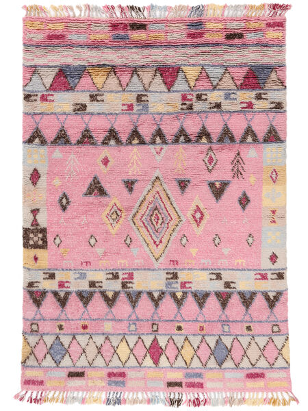 Fanny Alfombra 200X300 Moderna Hecha A Mano Rosa Claro/Gris Claro (Lana, India)