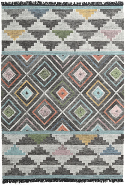 Iris Tapete 200X300 Moderno Tecidos À Mão Cinza Escuro/Cinzento Claro (Lã, Índia)