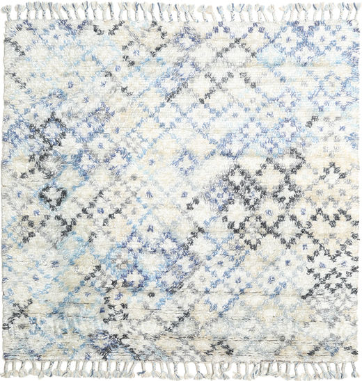 Greta Rug 200X200 Authentic
 Modern Handknotted Square Beige/Light Grey (Wool, India)