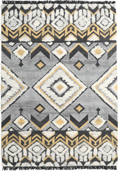 Deco Koberec 250X350 Moderní Ruční Tkaní Světle Šedá/Černá Velký (Vlna, Indie)
