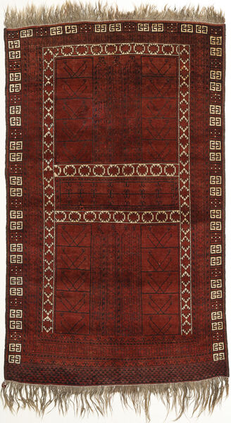 Afghan Khal Mohammadi Rug 125X212 Authentic
 Oriental Handknotted Dark Red/Dark Brown (Wool, Afghanistan)