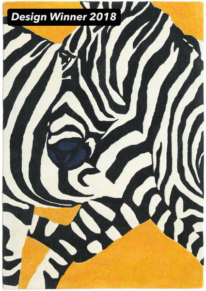 Zebra - 2018 Rug 140X200 Modern Black/White/Creme (Wool, India)