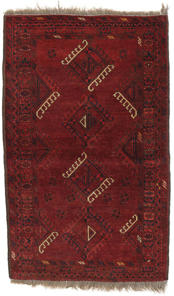 Afegão Khal Mohammadi Tapete 90X149 Oriental Feito A Mão Vermelho Escuro (Lã, Afeganistão)